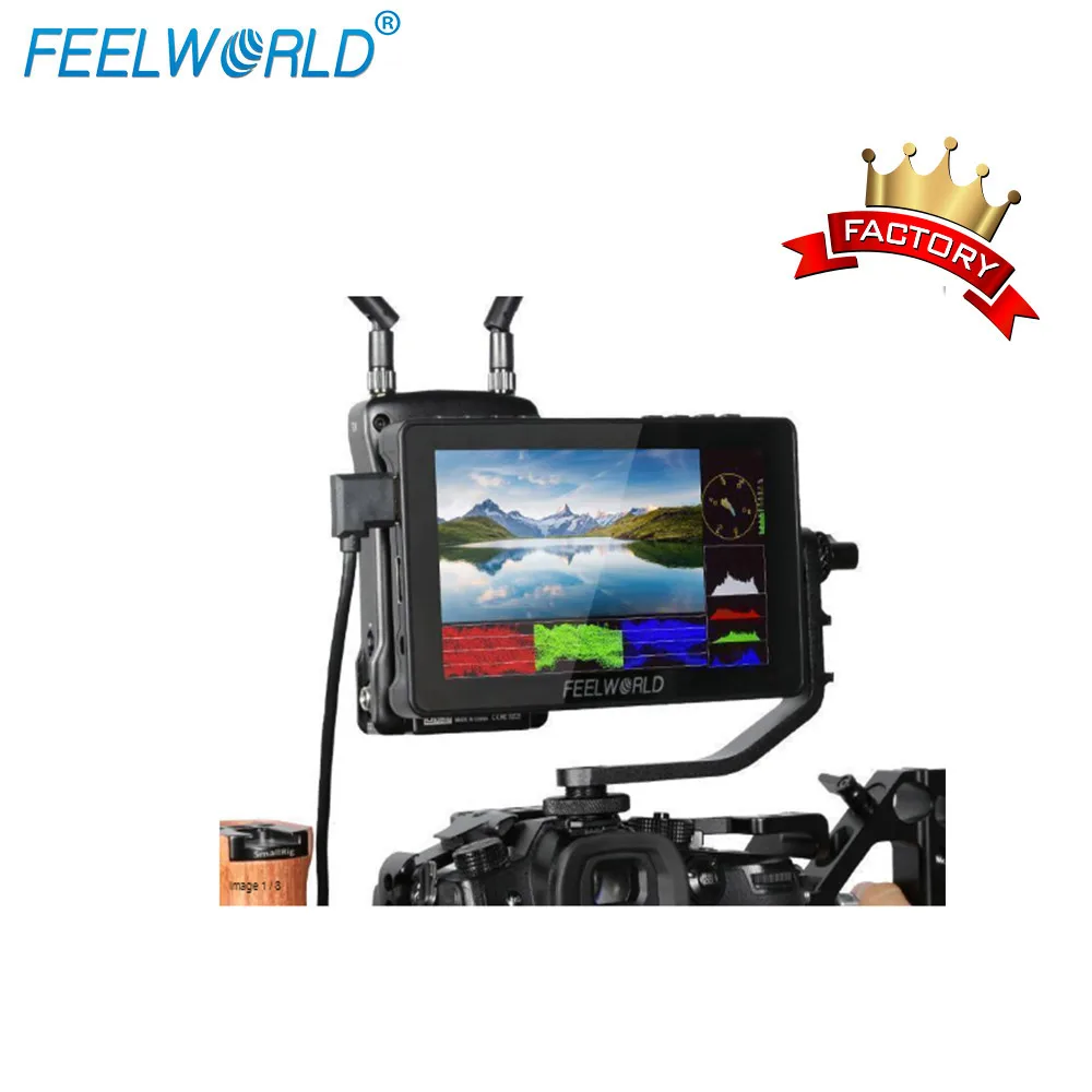 

FEELWORLD F5 Pro 5 inch 1080P 4k Touch Screen lcd monitor 5 inch hdmi monitor with Anamorphic Mode