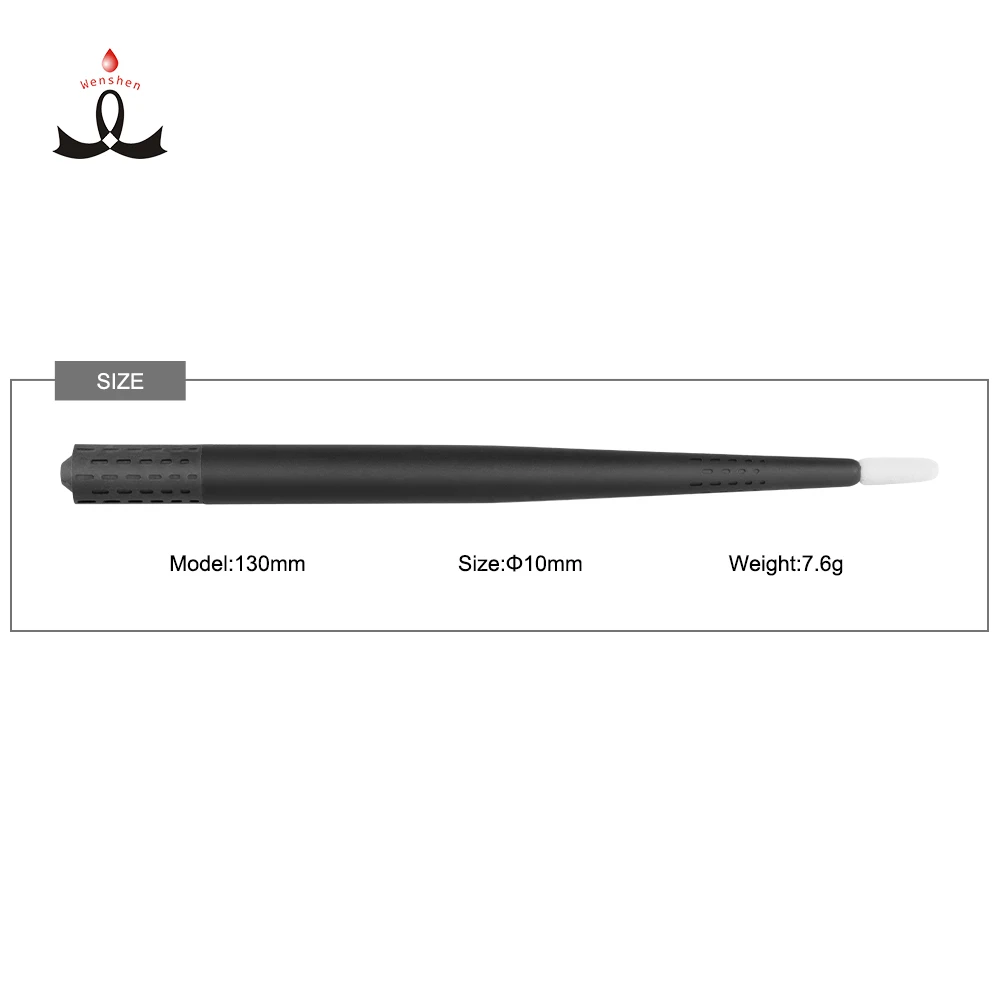 

WShenPMU New Black Bio Degradable Microblade Handles 3D EO-Disposable Microblading Universal Holder, Dark blue