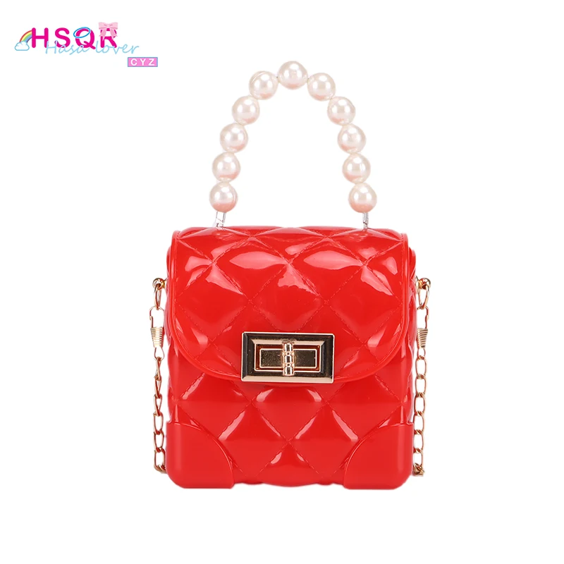 

2021 Kids Wholesale Fashion Korean Small Women Lady Tote Handbags Chain Pvc Purse Mini Cross Body Bag Ladies gg Kid Candy Purses