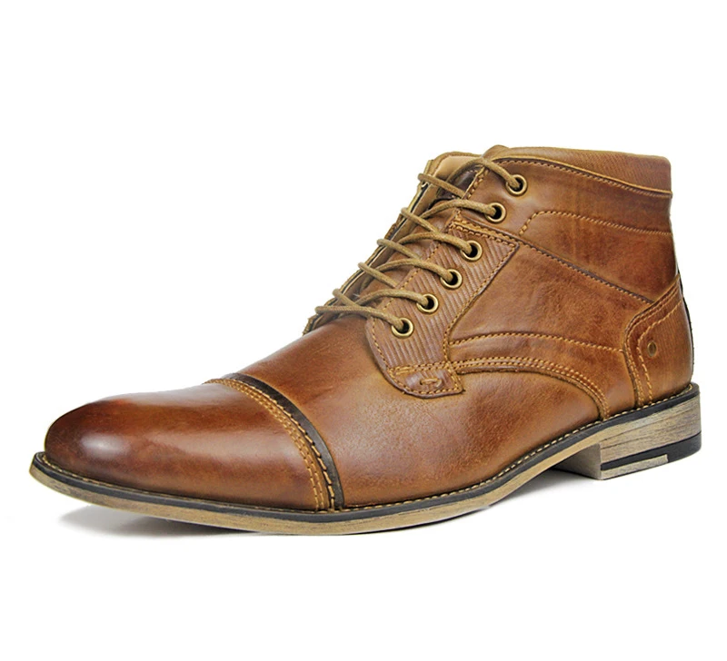 

big US size 12 13 Classical vintage mens shoes italian genuine leather boot fashionable trend men shoes