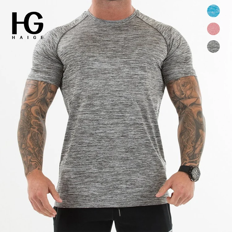 

Men Male Fitness Tees Outdoor Sports Clothes Quick Dry Gym Man Tops Running T-shirts Summer Mens Gym Shirt