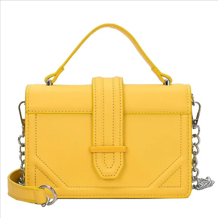 

The new French niche Western style one-shoulder bag with versatile chain bag, White, yellow, red, khaki, blue, black, pink