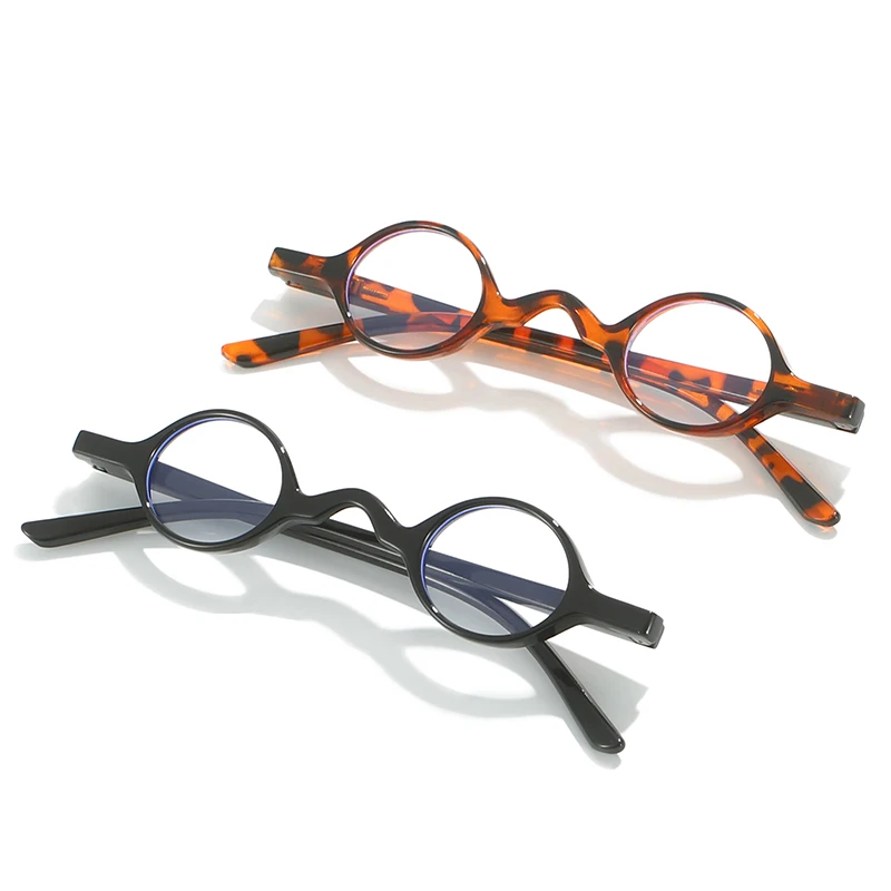 TY237 1pc TR Frame Round Small Lens Personality Blue Light Blocking Presbyopia Unisex1.0 1.5 2.0 2.5 3.0 3.5 4.0 Reading Glasses