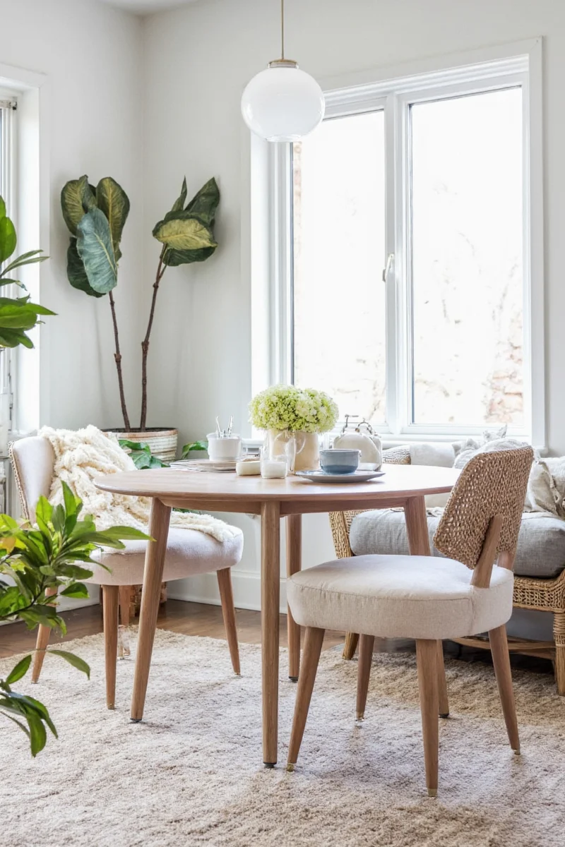A cozy living room inspired by park aesthetics