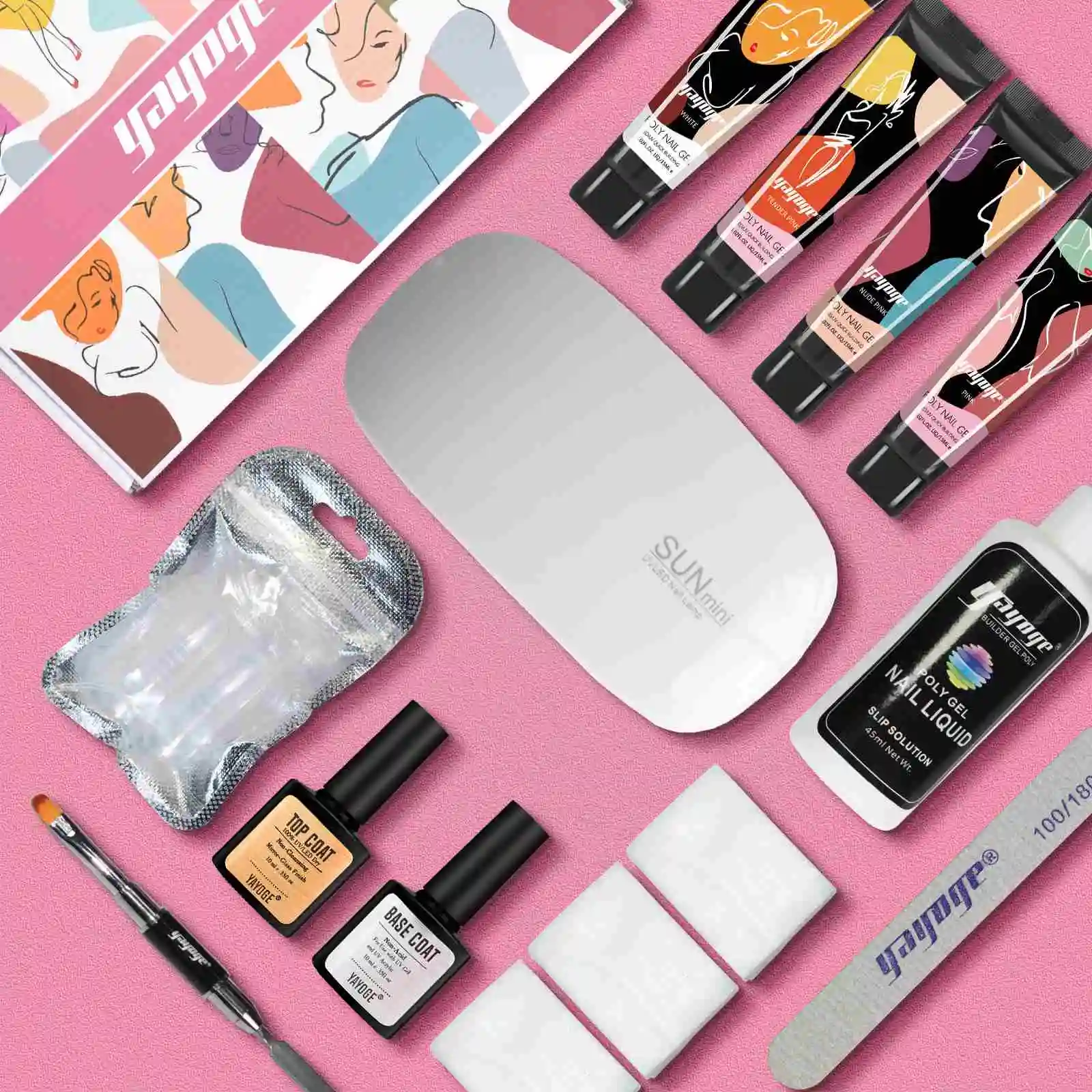 

Cosmetic Distributor Uv Gel Nails Kit Bellesa Para U as Acrilico Poli Gel