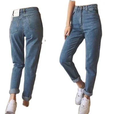 

wholesale high quality slim office ladies fashion women jeans mom