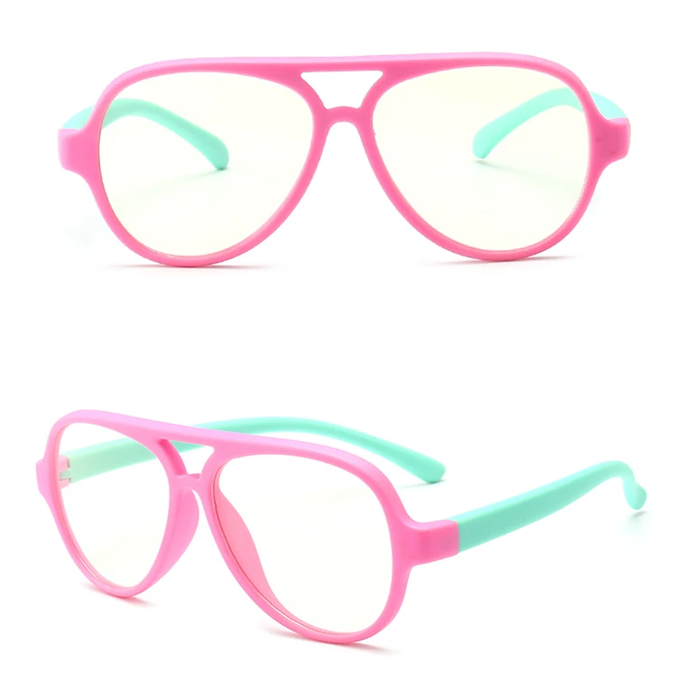 Kids Blue Light Blocked Glasses Silicone Anti Blue Ray Screen Protector