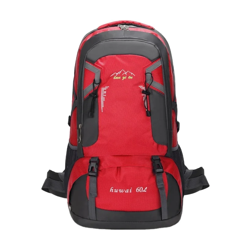 

60L large-capacity outdoor mountaineering bag water-repellent nylon travel bag couple shoulder leisure sports travel backpack