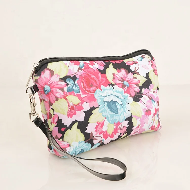 

Factory Wholesale Custom Print Travel Cosmetic Bag for Women Makeup, Yellow, red, wine red, purple, blue, dark blue