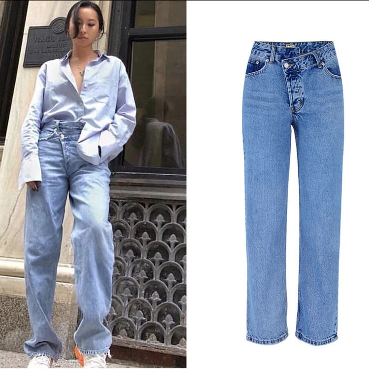 

Beautiful hot sale womens plus sized jeans straight leg jeans blue jean womens in best designs