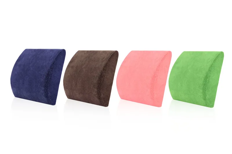 
Wholesale hot selling office chair back support Contoured Rest Lumbar Body truck seat waist memory foam pillow 