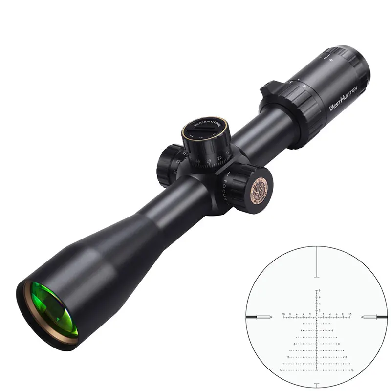 

Best Price First Focal Plane Riflescope WestHunter HD 4-16X44 FFP Shockproof Tactical Hunting Aluminum Scope For AR15, AK47, M4