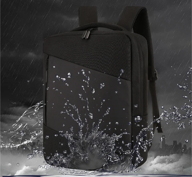 New Designed Stylish Waterproof Travel Laptop Bags Backpack Mens Bag with USB Charging Port