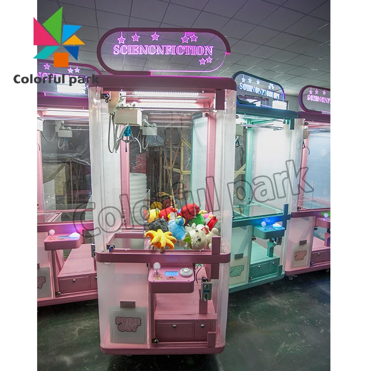 

colorfulpark crane machine multi coin acceptor lottery machine arcade games machines