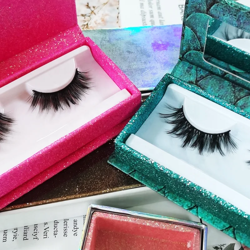 

Custom Faux Mink Eye Lashes No Glue Bulk False Eye Lashes With Own Logo Strip Lash Box