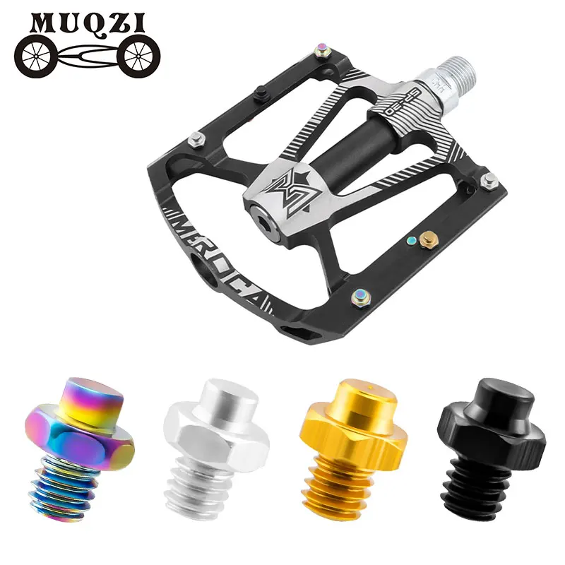 

MUQZI Bicycle Stainless Steel Pedal Pin Nail M4 Anti-slip Pedal Screw MTB Pedals Accessories