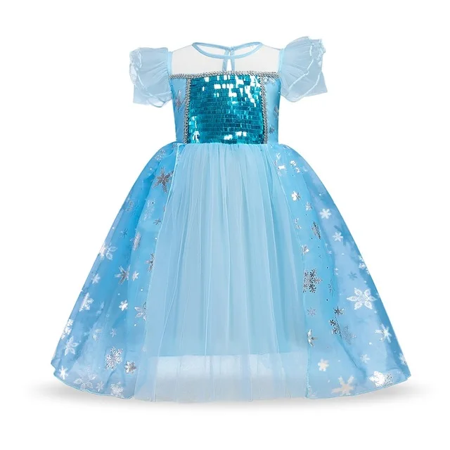 

High Quality Summer Ball Gownpuff Sleeve Costume Cute Lace Girl Cosplay Princess Dress, Picture shows