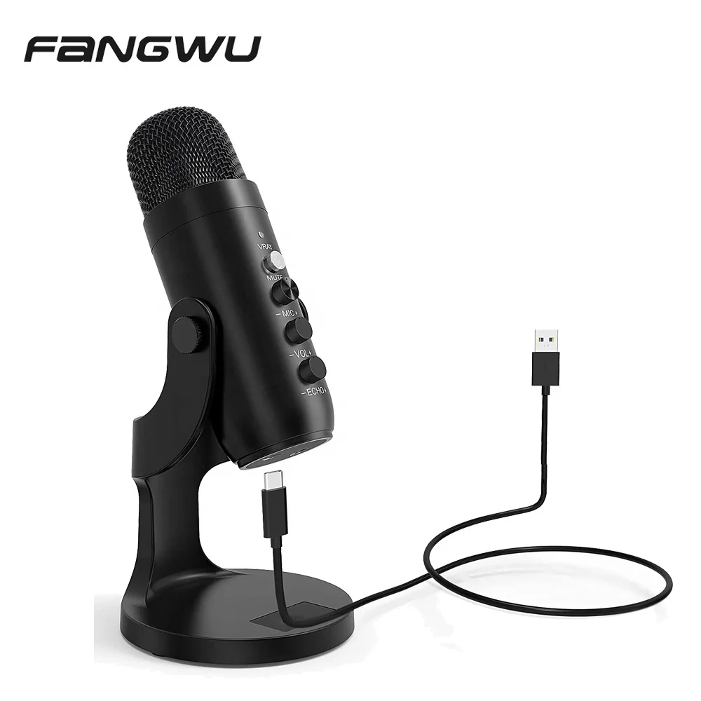 

Latest Design Desktop USB Conference Mic Podcast Microphone, Black