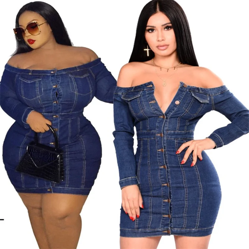 

BL21D5001 Women's Plus Size Clothing 2021 Trend this year apparel jeans women bodysuit dresses women suit, Customized color