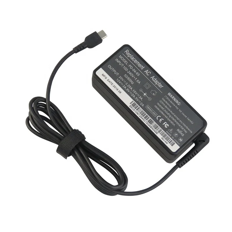 65w Usb Type-c Pd Laptop Charger For Lenovo Yoga 720 13