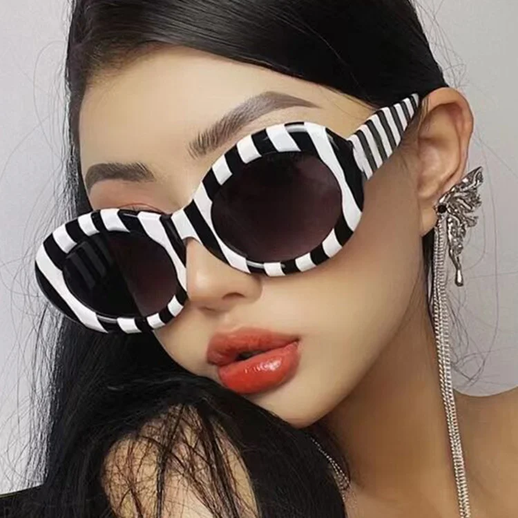

2022 Quality best Pc Frame Unisex Uv400 Sunglasses personality hip hop sunglasses Trendy street beat retro oval sunglasses, Choice