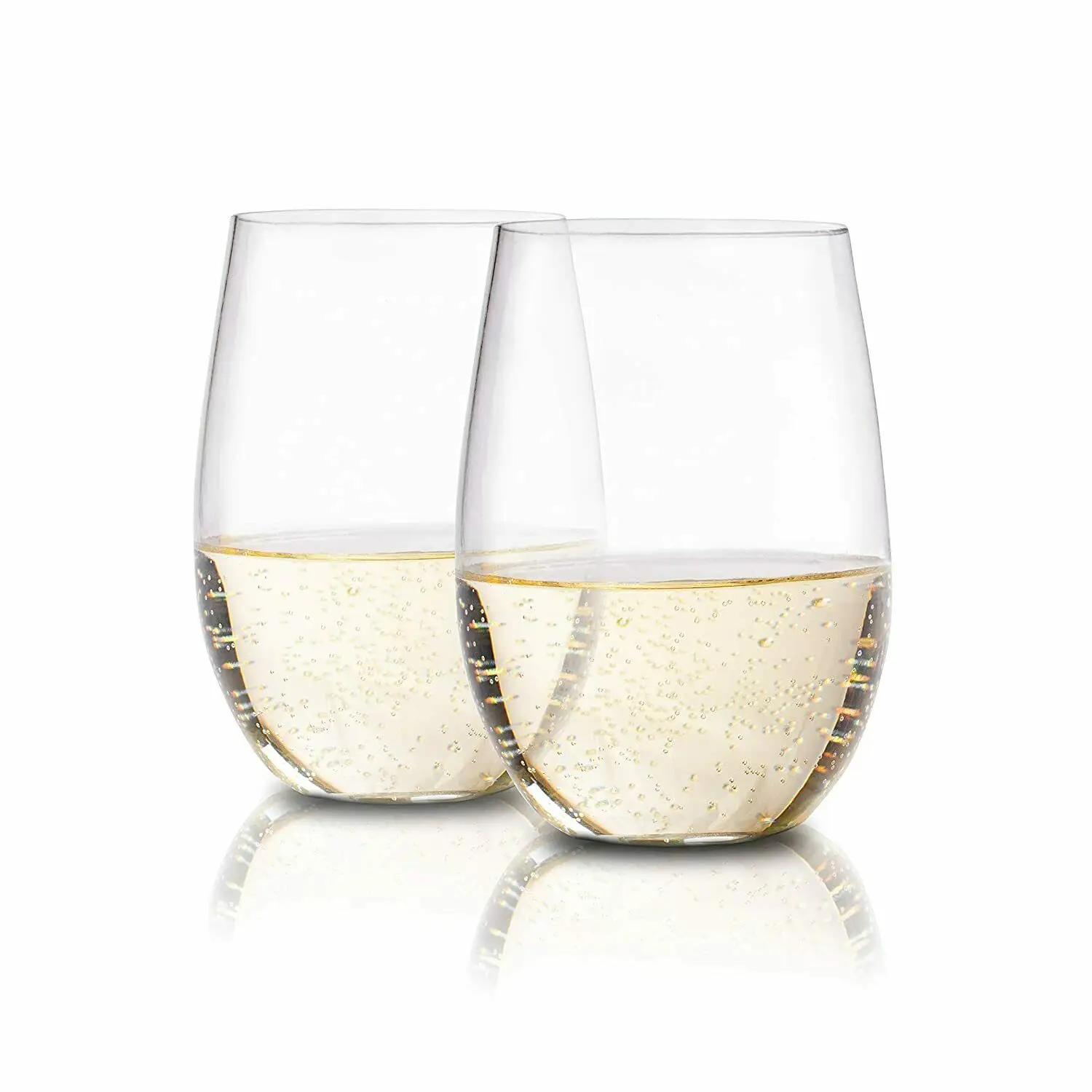 

Tritan 16oz Plastic Glass Unbreakable Wine Glasses clear stemless wine glass Reusable Shatterproof Plastic Cups