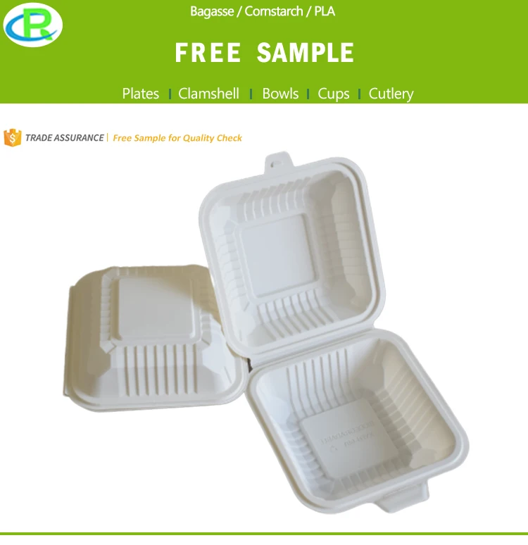 Corn Starch Food Container With Corn Starch Lid