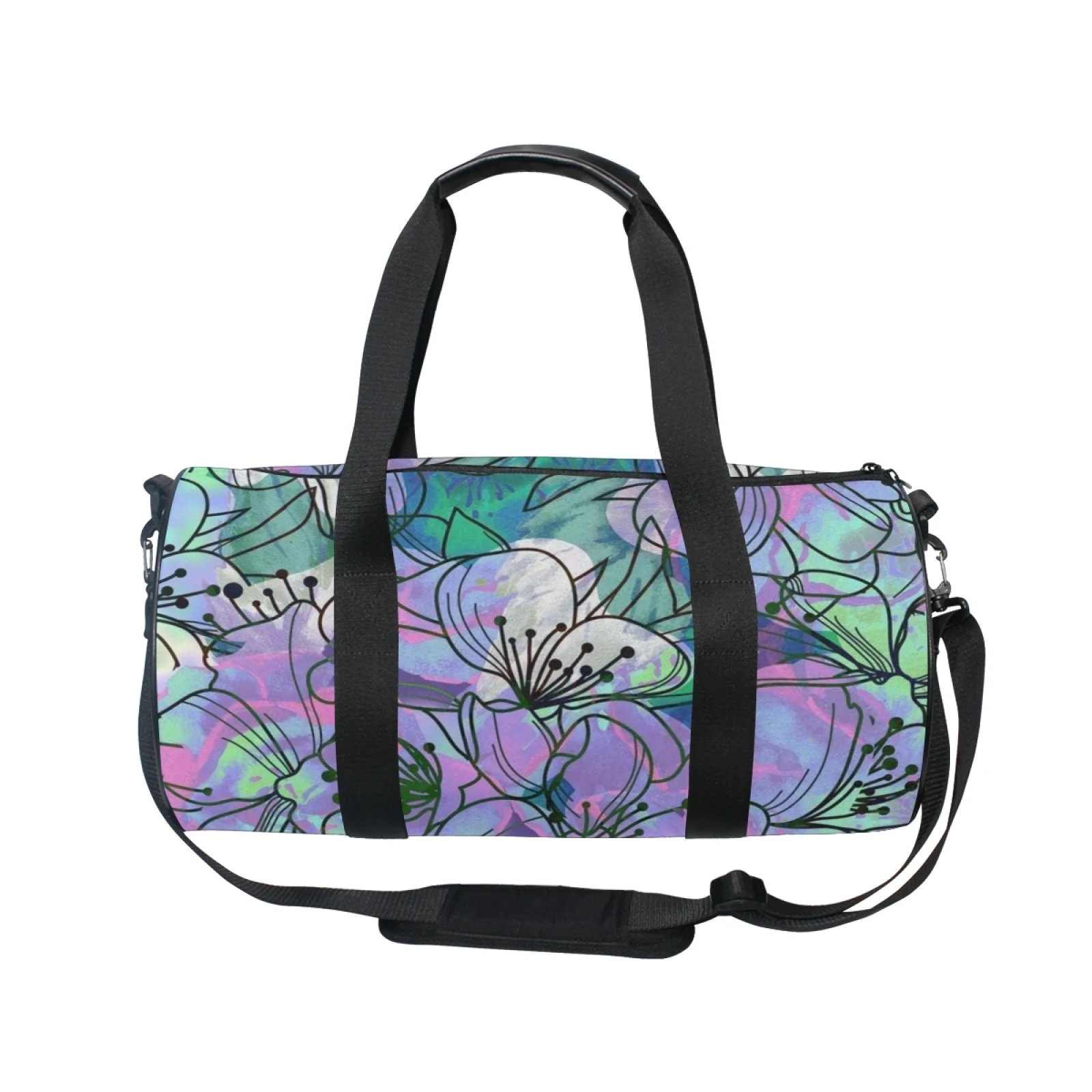 

Fashion Floral Printing Girls Sports Workout Yoga Ballet Custom Logo Dance Bag For Women