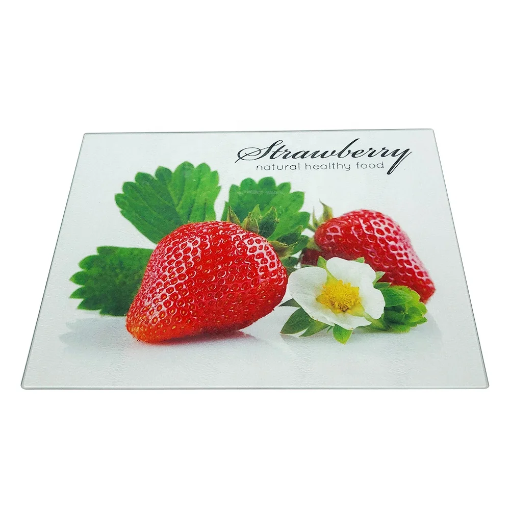 

Tempered glass cutting board Fruit Vegetable Meat chopping blocks, Transparent