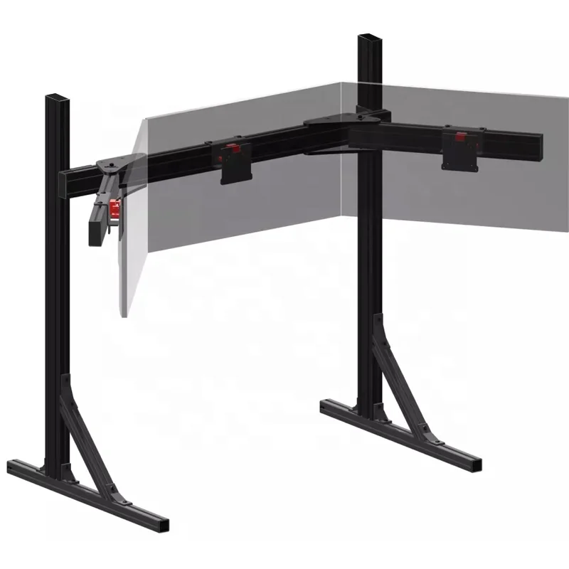 Customized Sim Rig Racing Simulator Single Screen Mounts Triple Screen Stands Floor Bracket Screen Hanger Monitor Mount Stand