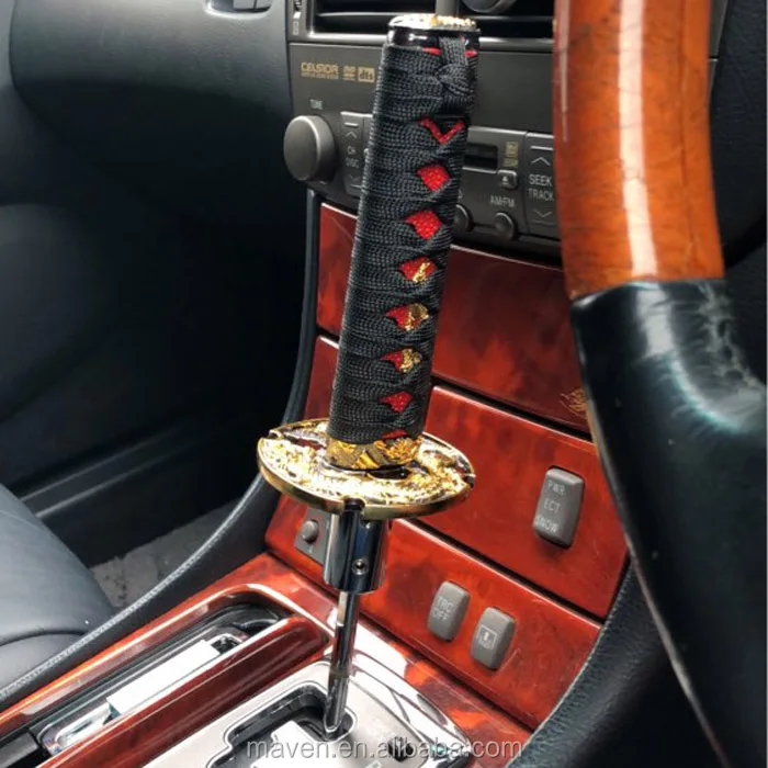 
Universal 15-30CM Samurai Sword Katana Car Truck Gear Shift Knob Shifter Stick Lever Head 
