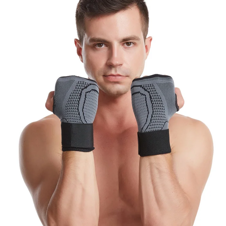 

Wrist Wraps With Palm Support Wrist Support Brace Weight Lifting Power Strength Training Wrist Protector, Grey