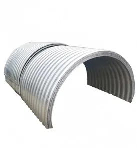 Assembling steel corrugated pipes
