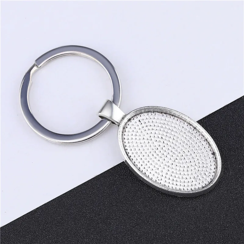 

20X30MM Cabochon Base jewelry components zinc alloy Keychains Base Setting, Silver,white gold,gold