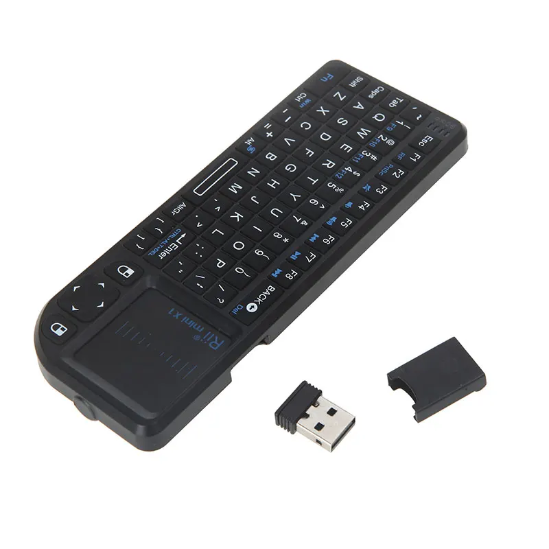 

Rii Mini X1 Handheld 2.4G Wireless Keyboard Touchpad Mouse Mice Gaming Keyboard for Laptop PC Notebook Smart TV Android TV BOX