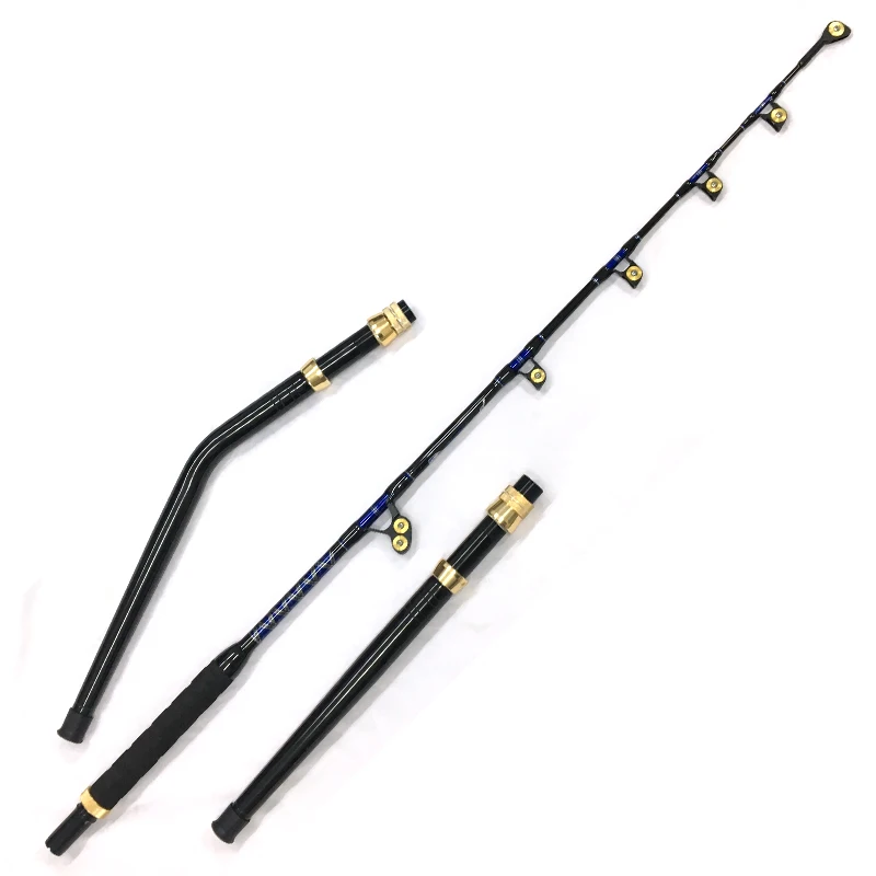 A1 Topline Deep Sea Fishing 130LBS Tuna Shark Boat Game Fishing Rod Straight and Bent Butt Big Game Fishing Trolling Rods