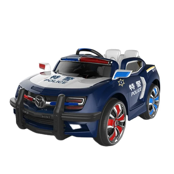 Four Wheels Electric Police Toy Car For Kids With Remote Control
