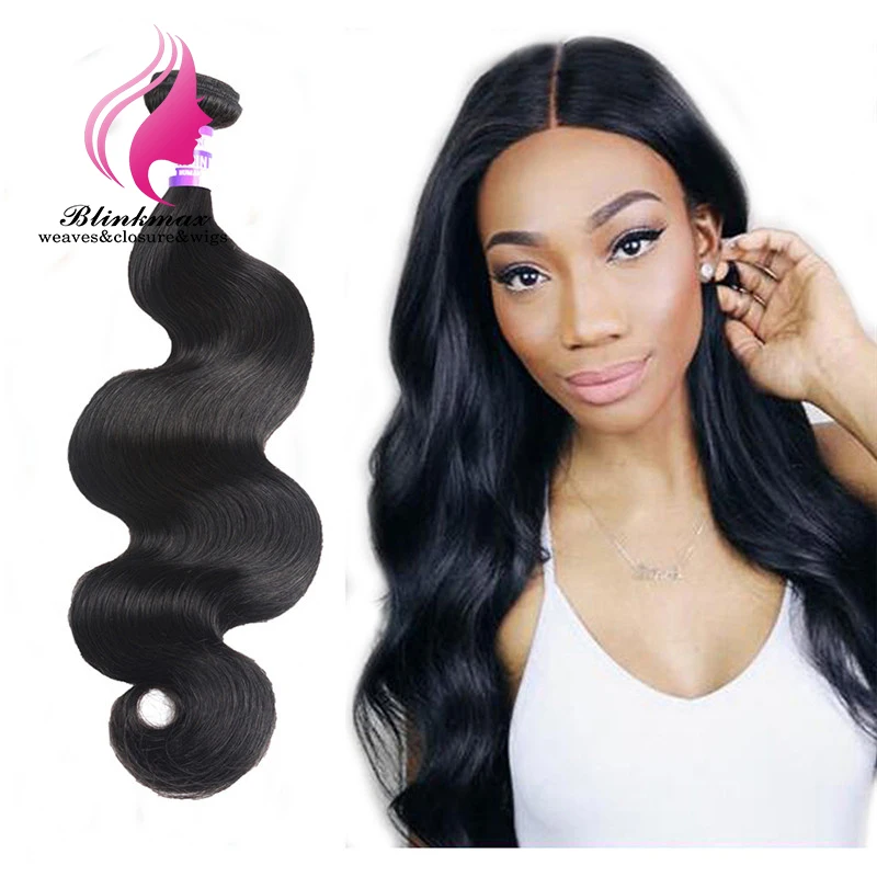 

Blinkmax Could Be Dye Various Colors 100% Virgin Body Wave Human Hair Free Sample Hair Bundles