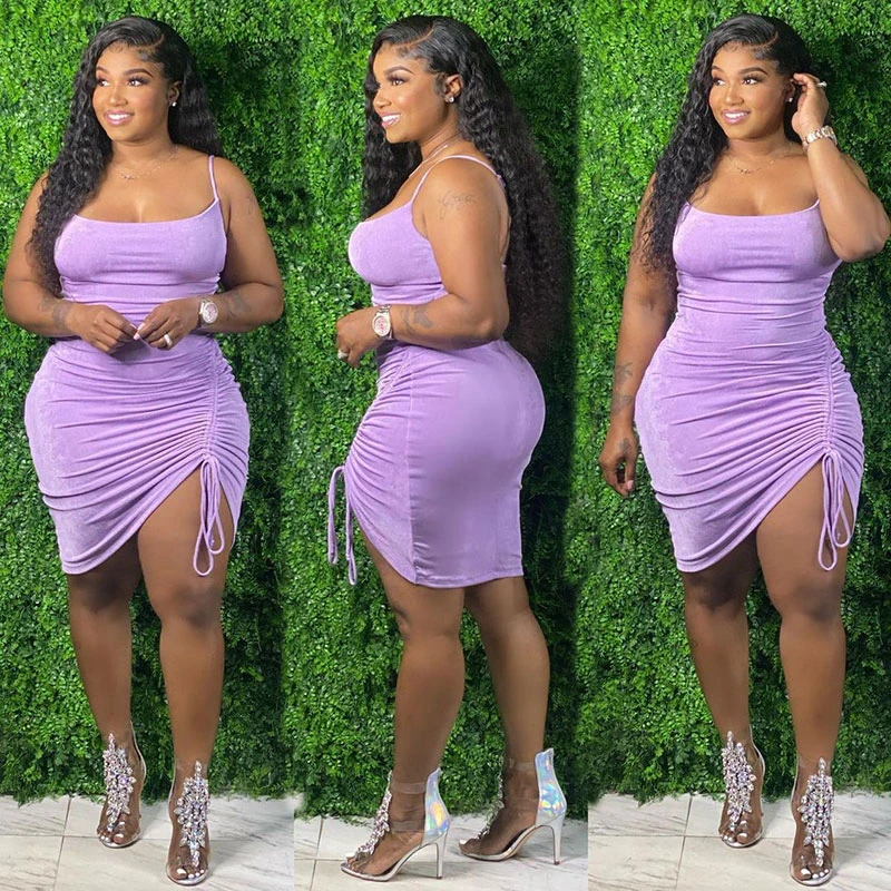 

Wholesale Woman's Summer Dress Casual Prom Dresses 2021 Sundress Plus Size Women Clothing Summer Outfits For Women 2021, 2 color