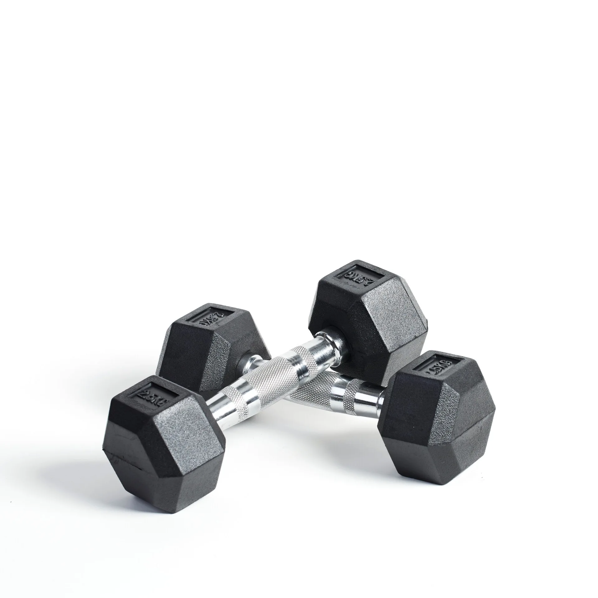 

Cheap Commercial Hexagonal Dumbbell Rubber Hex Dumbbell Set for Sale, Black