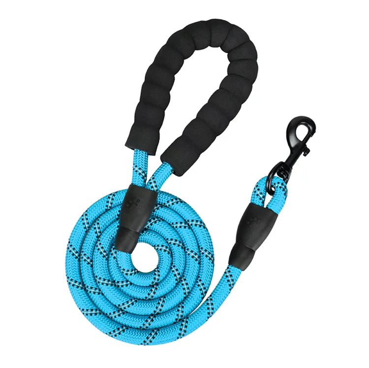 

Hot sale and durable factory direct sales of new multi-color reflective nylon durable dog rope pet leash