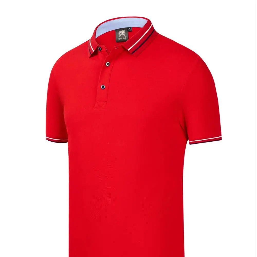 

2019 promotional Customized high quality mens sawed polo t shirt