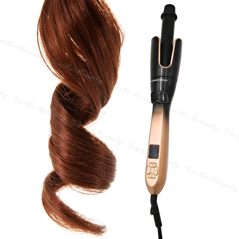 

Gube FKS intelligent DIY hairstyle wave curling iron automatic hair curler hair curling wand with FCC&CE, Rose gold