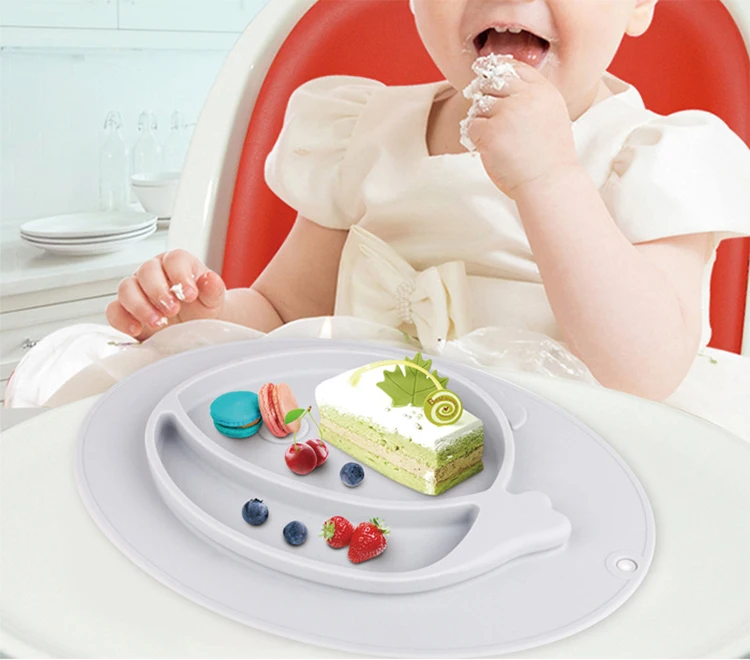 

Divided Tableware baby Suction Bowl bpa free Feeding Bowls And Plates Silicone Baby Plate