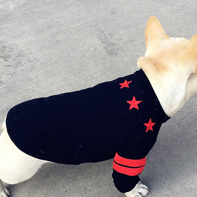 

Hot Sale Fashionable Print Cotton Pug Bulldog Summer Pet Dog Clothes Dog Sweater