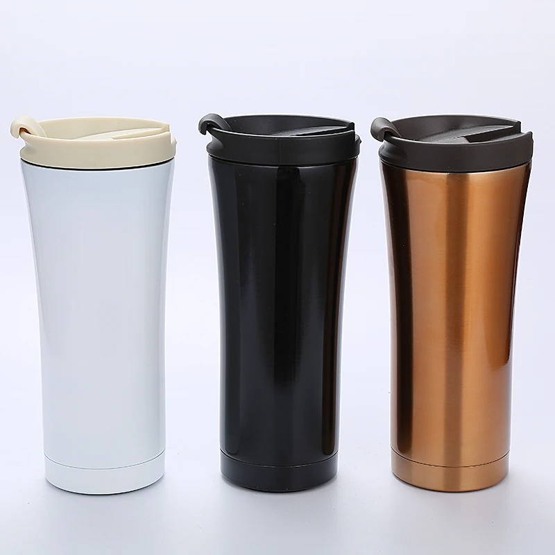 

17OZ Stainless Steel Double wall Vacuum Insulated stainless steel coffee tumbler with straw, Black, white, green and custom color