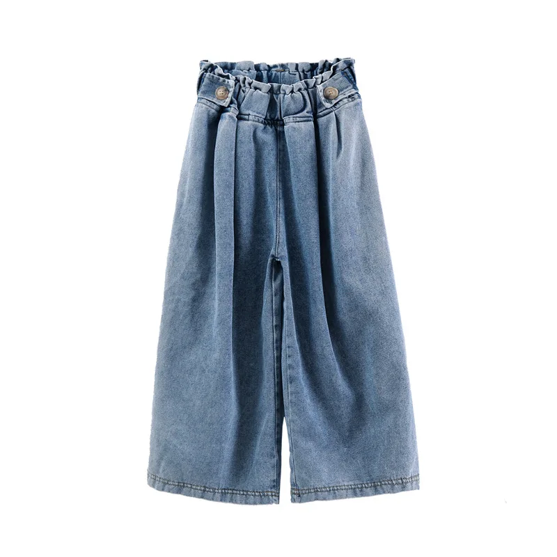 

Boy's Dress Girl Double-breasted Jeans Big Boy Solid Fashion Jeans