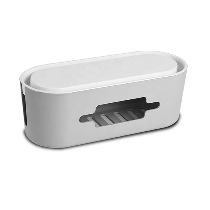 

Power plug socket anti-dust storage box cable wire cord organizer box power cable collector cable management box