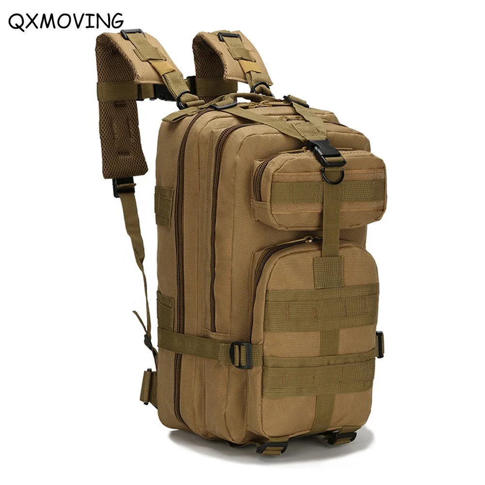 

QXMOVING 25L Outdoor Camouflage Hiking Camping Fishing Hunting Bag Molle Army 3P Tactical Military Backpack, Multi colors