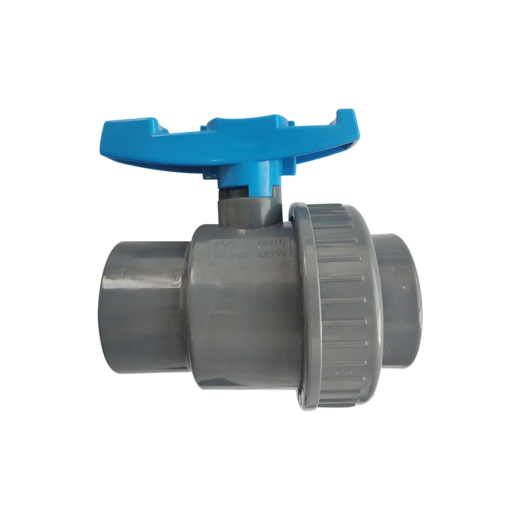 

PVC double and single Union Ball Valve Wish all standard, White,grey